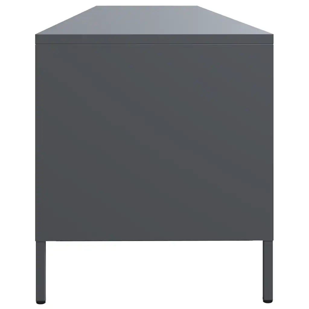 Mobile TV Antracite 202x39x43,5 cm Acciaio Laminato a Freddo