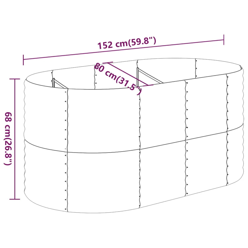 Letto Giardino Acciaio Zincato 152x80x68cm Argento 318952