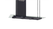 CAPPA ELEA ISOLA STYLE CON VETRO cm146 Sinistra -Nera - 800 m3/h