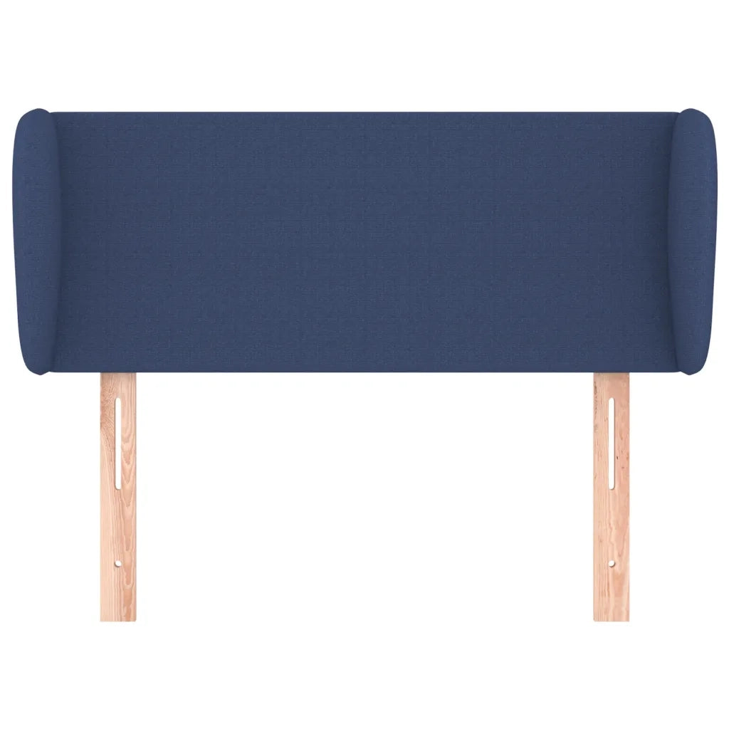 Testiera ad Orecchio-Testata con Orecchie Blu 93x23x78/88 cm in Tessuto 183445