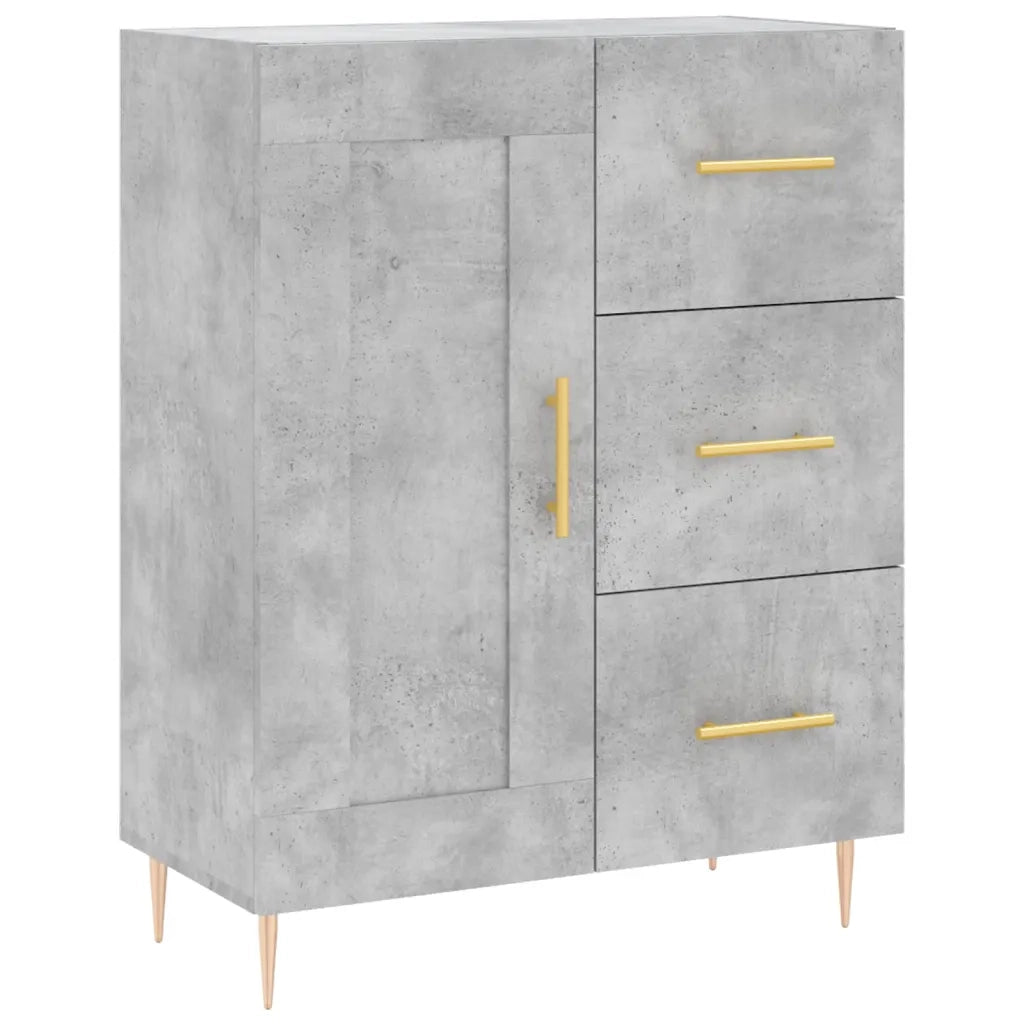 Credenza Grigio Cemento 69,5x34x180 cm in Legno Multistrato 3199997