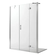 Porta Doccia 95CM H190 Vetro Trasparente con Easy-Clean mod. Flip Anta + Fisso