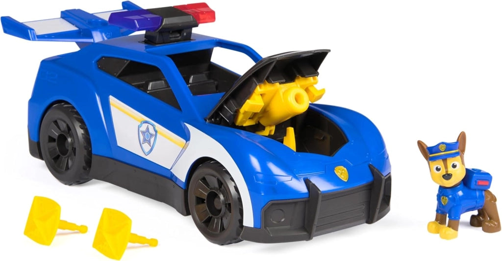 Paw Patrol, Search & Rescue, Auto Deluxe della Polizia di Chase, | Misura 27,9 Cm, Luci Ed Effetti Sonori, Drone Estensi