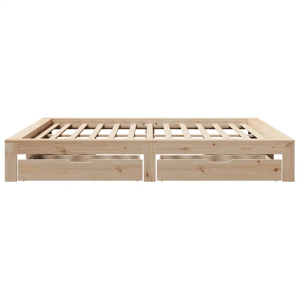 Giroletto senza Materasso 200x200 cm in Legno Massello di Pino 3308987