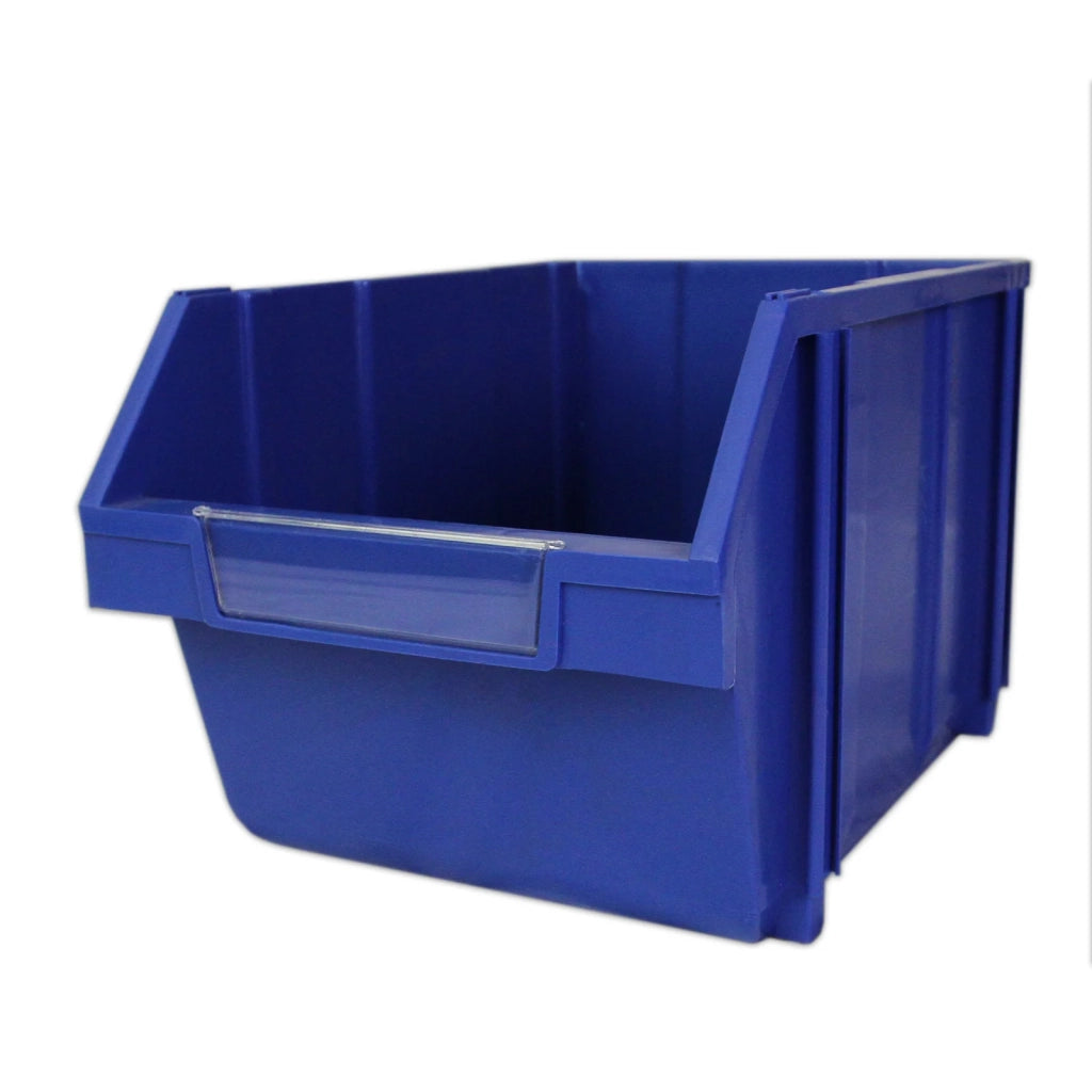 12 Contenitori a Bocca di Lupo in Plastica per Magazzino, Garage e Officina