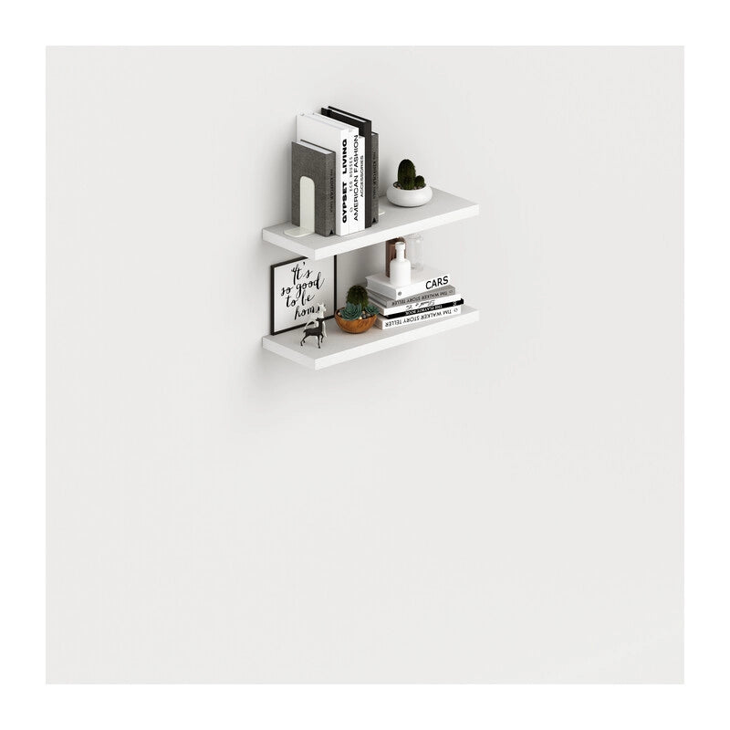 LAUNDRY COPPIA MENSOLE 60X23 CM BIANCO FRASS- 1,0 confezione