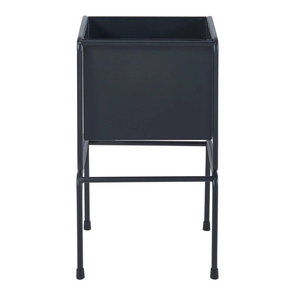 Supporto per piante in metallo 36 x 20 x 20 cm nero 03_0010717