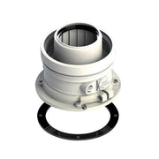 Kit Attacco per Tubo Coassiale Verticale 100 x 60 Ferro Ø 100 x 60