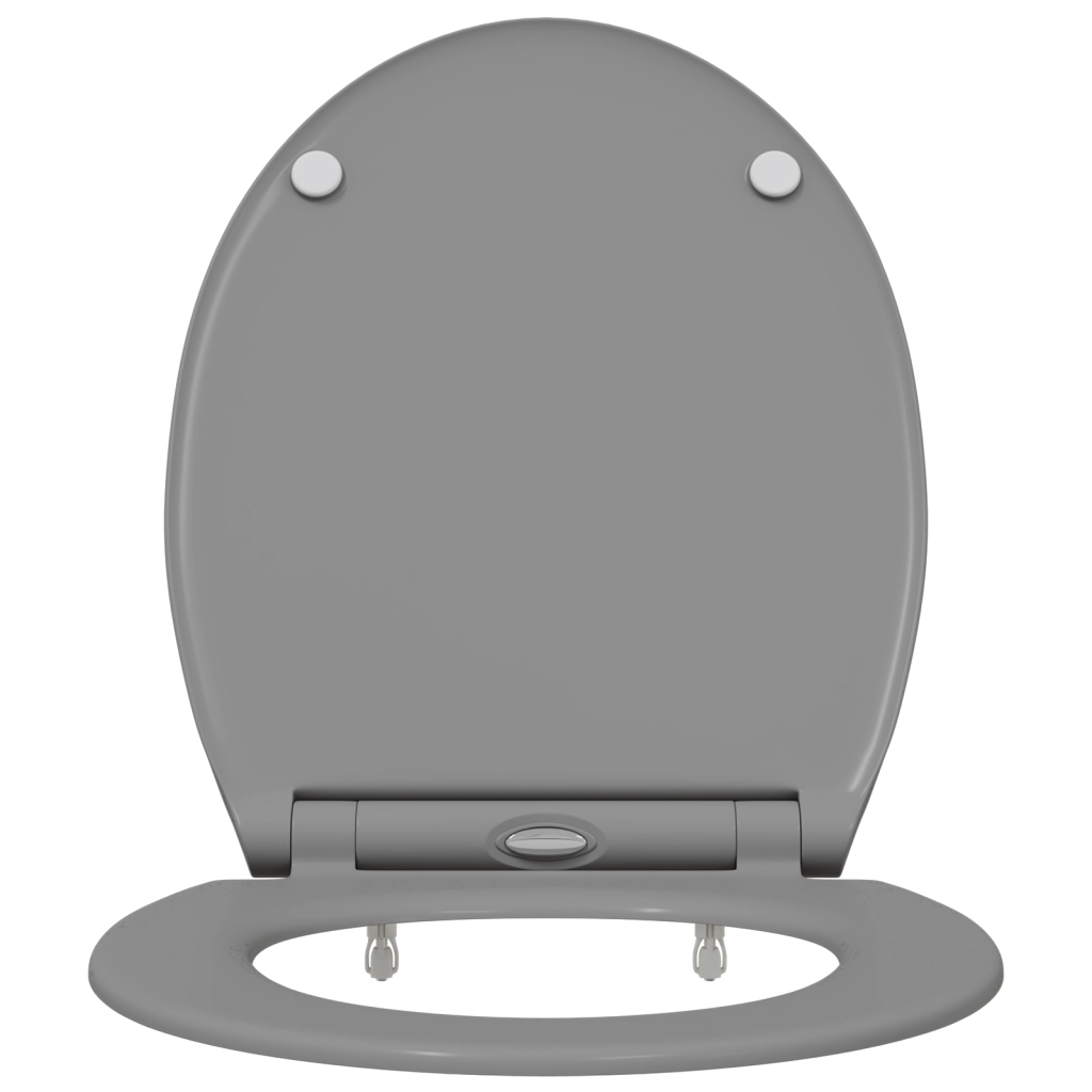 Toilette con Chiusura Morbida in Duroplast Grigia