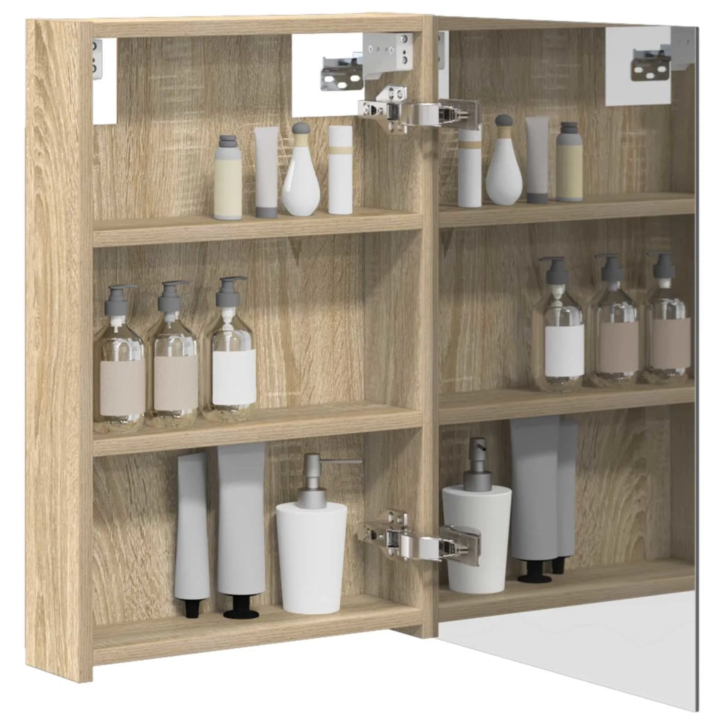Mobiletto per specchio da bagno con lo scaffale Rovere Sonoma 889025