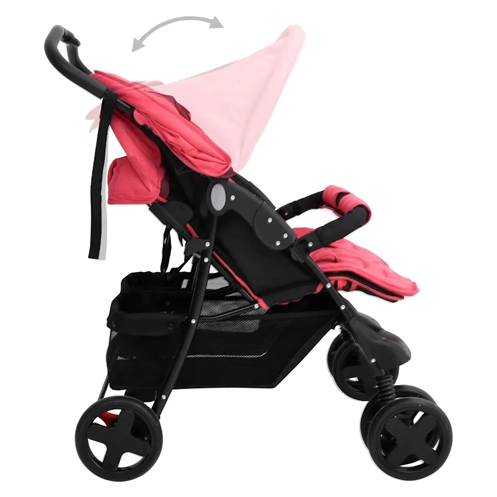 Passeggino Gemellare Rosso in Acciaio CFW8594593