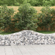 Cesti Gabbioni ad Arco 8 pz 200x50x40/60 cm Ferro Zincato 3145583
