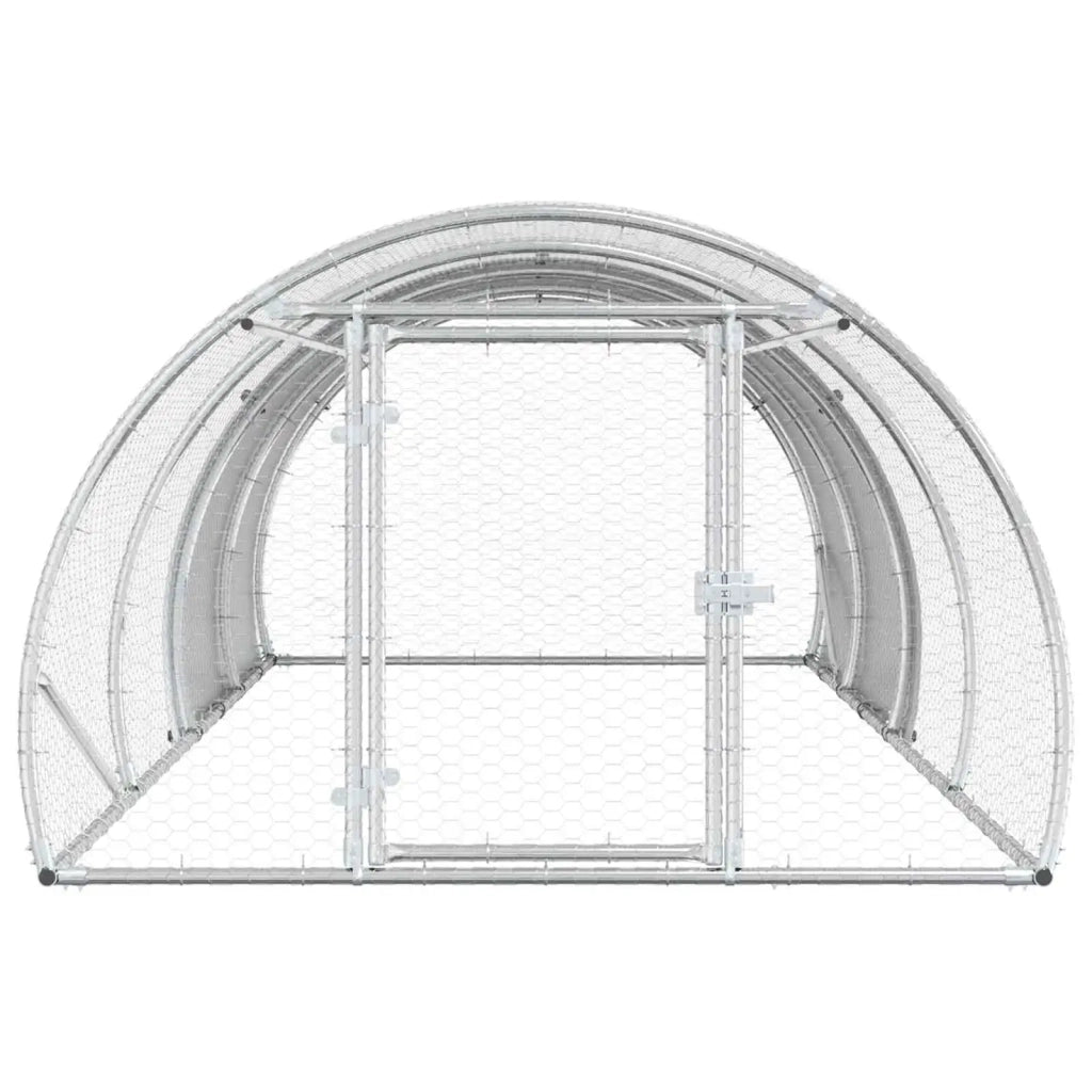 Pollaio Argento 400 x 150 x 100 cm Acciaio zincato 3434666