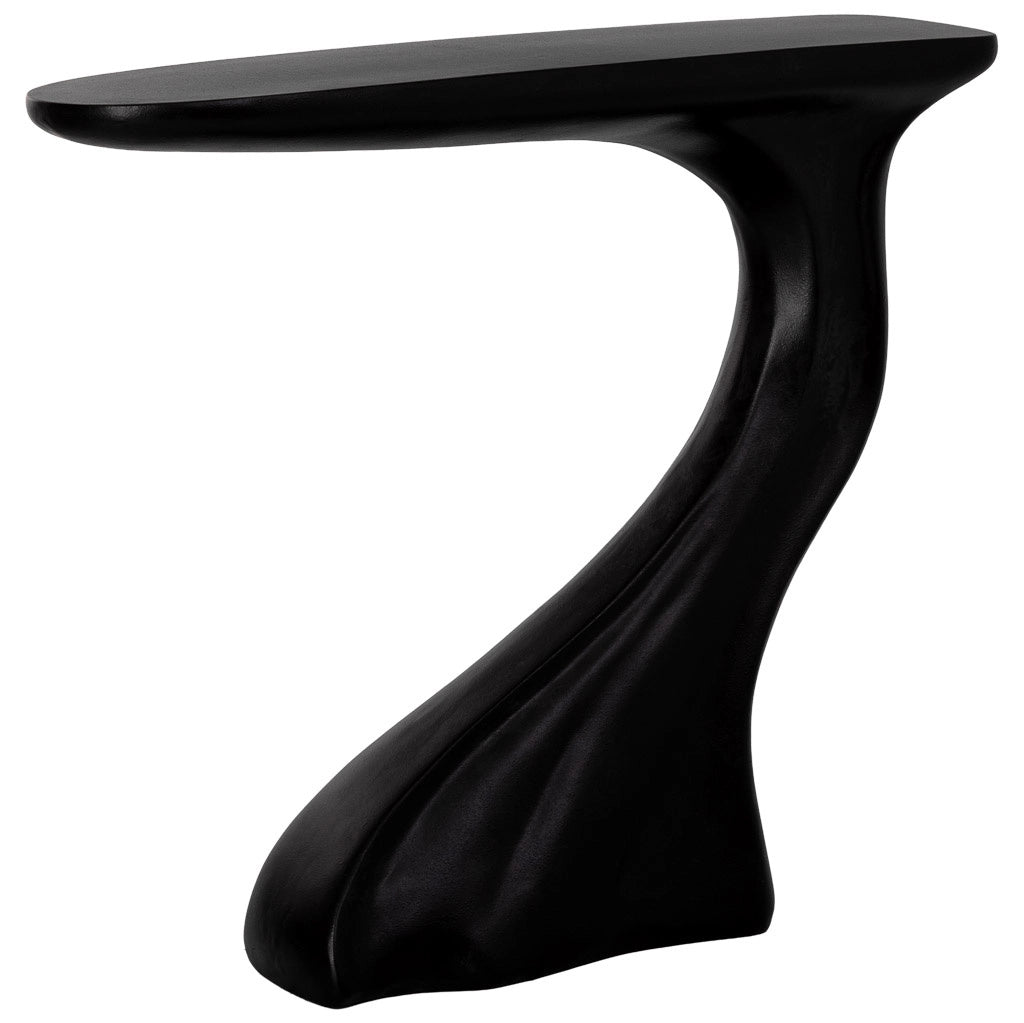Mobile da ingresso in metallo nero e legno 98x26x85h cm