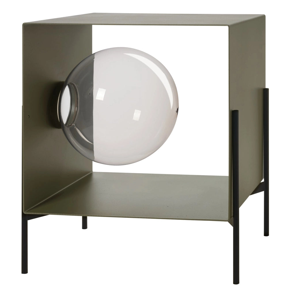 Mobile da soggiorno di design Globe piccolo Giada,base oro laccato