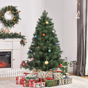 Albero di Natale artificiale classico con 375 rami realistici in plastica verde base stabile Ø 90 × 180 cm