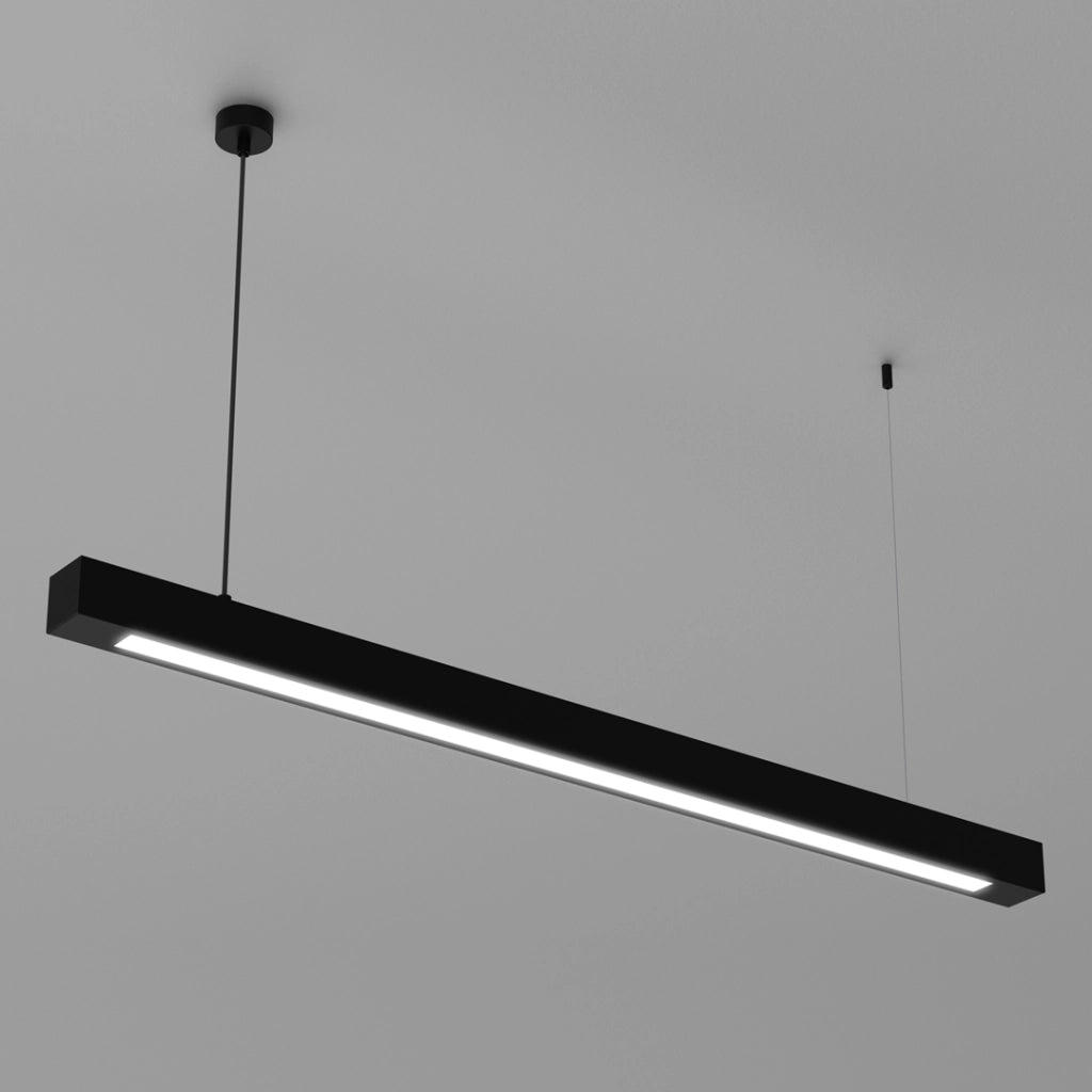 Lampada a sospensione Lungo 124 cm T8 nero Milagro