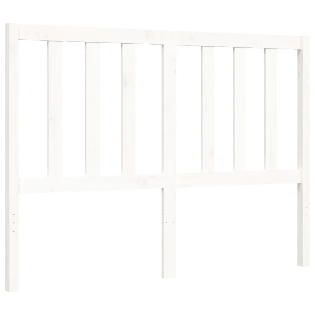 Giroletto senza Materasso-Struttura Letto Bianco 140x200 cm Legno Massello Pino 318926