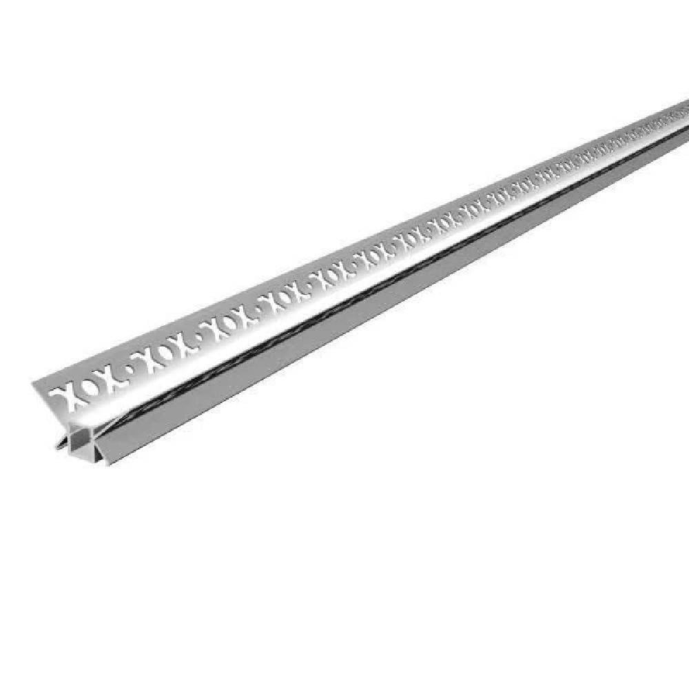 Trade Shop - Profilo In Alluminio 2 Mt Cartongesso Angolo Interno Strip Led Strisce Al-26 -