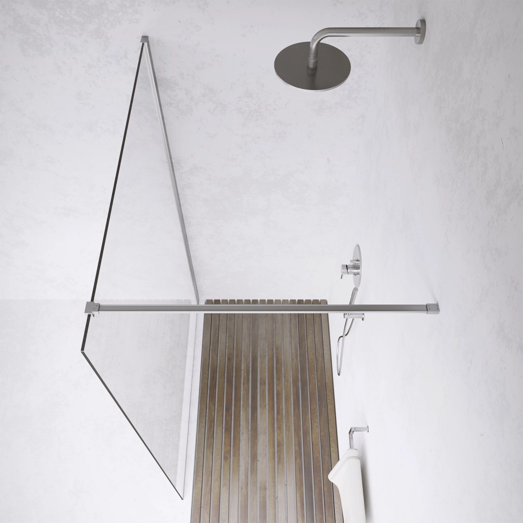 Parete doccia walk-in 150 cm 8mm trasparente anticalcare h200 | Lazaros