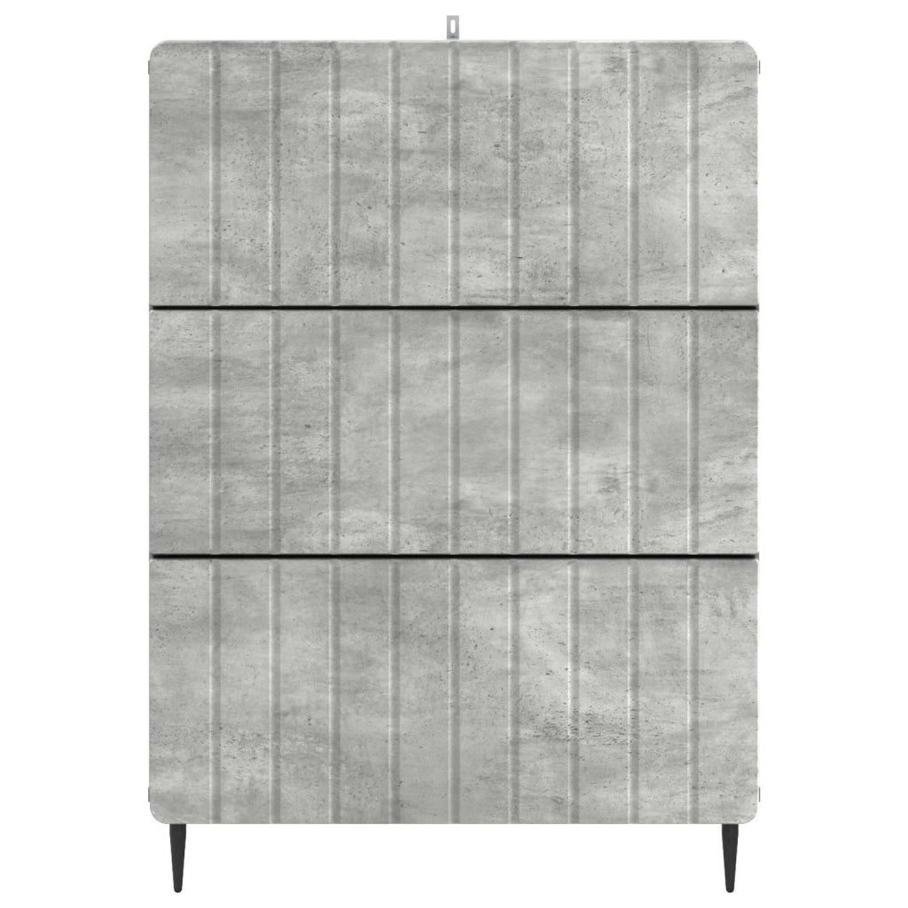 Mobile con Cassetti Grigio Cemento 66 x 34,5 x 92 cm 894378