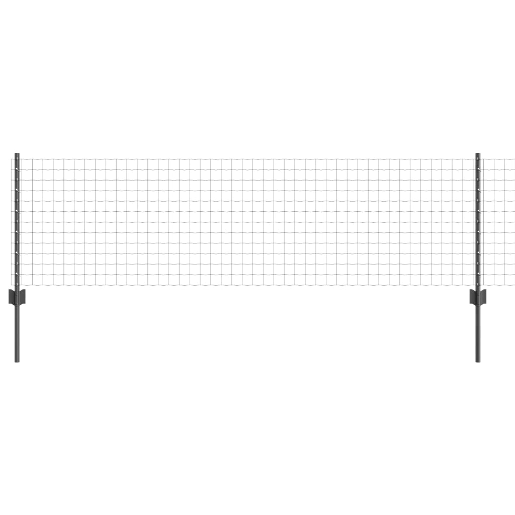 Recinzione Euro con 11 Post U Grigi 0.6x25 m in Acciaio
