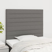 Testiera Grigio Scuro 100x5x118/128 cm Tessuto 3116463