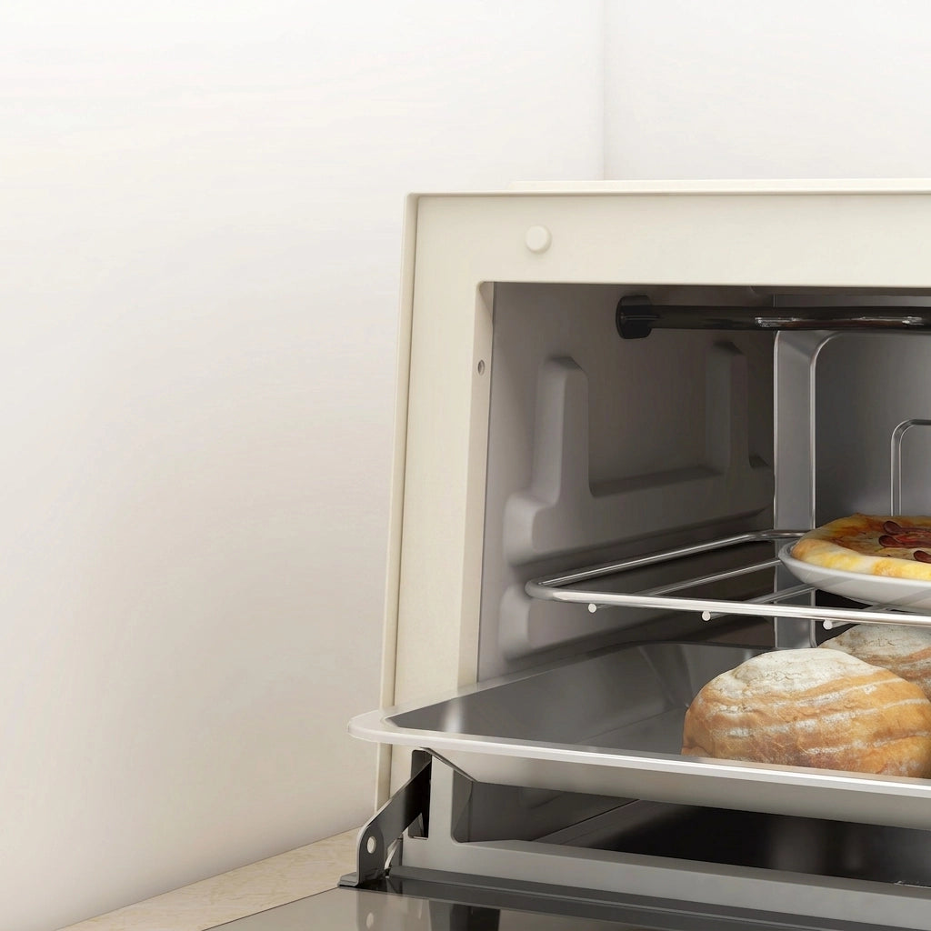 Mini Forno Elettrico 9 L 750 W con Temperatura 100-230°C; Timer 60 min; Teglia e Griglia