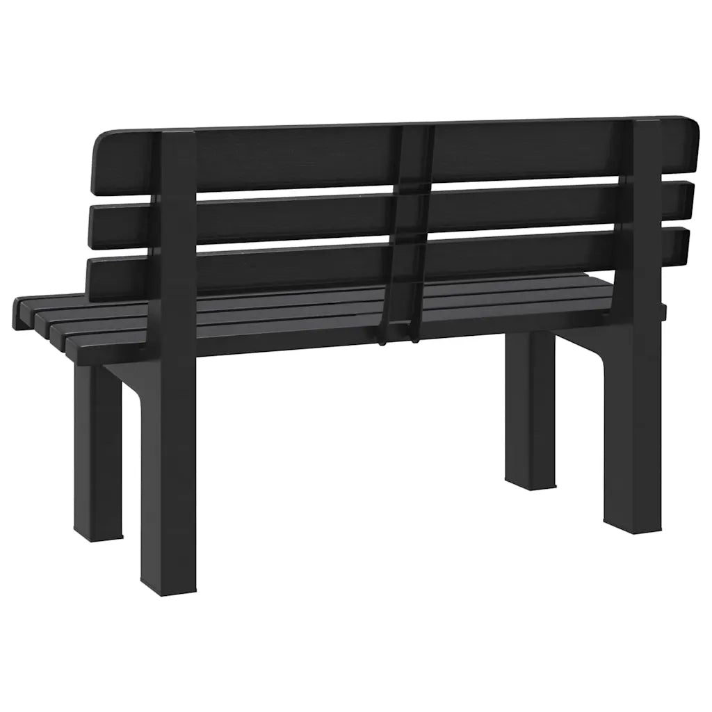 Panchina da Giardino | Panca da Giardino Antracite 110x52x71 cm in Polipropilene