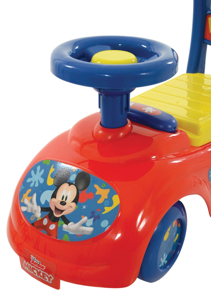 Macchina Cavalcabile per Bambini Volante Direzionabile Vano Contenitore e Telefono Disney Mickey Mouse Rosso