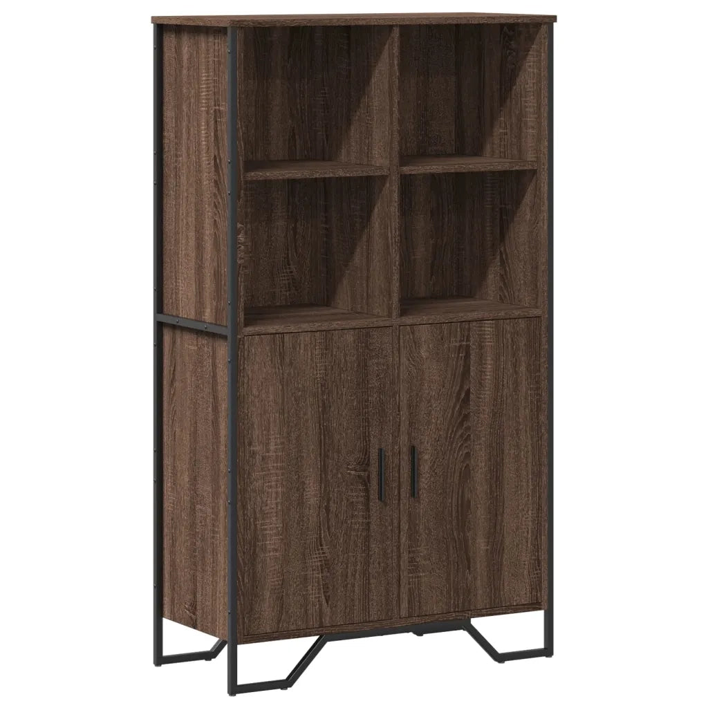 Credenza Rovere Marrone 79,5x35,5x137,5 cm in Legno Multistrato