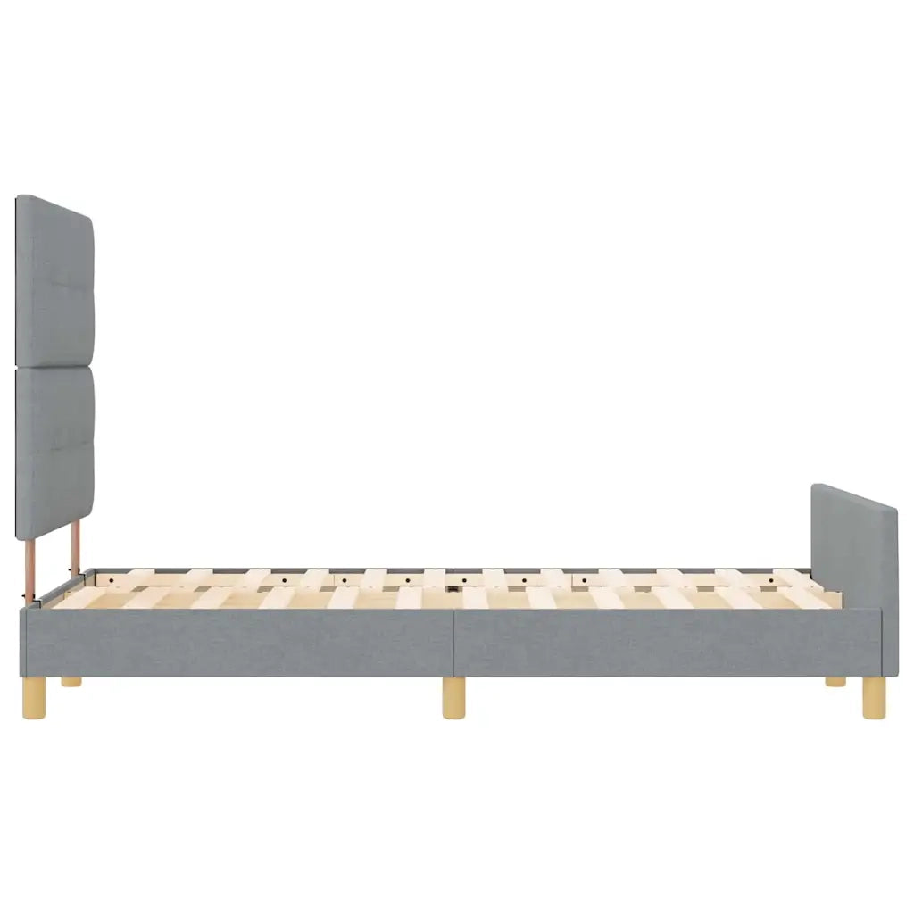 Struttura del letto Grigio chiaro 120 x 200 cm Tessuto 3344718