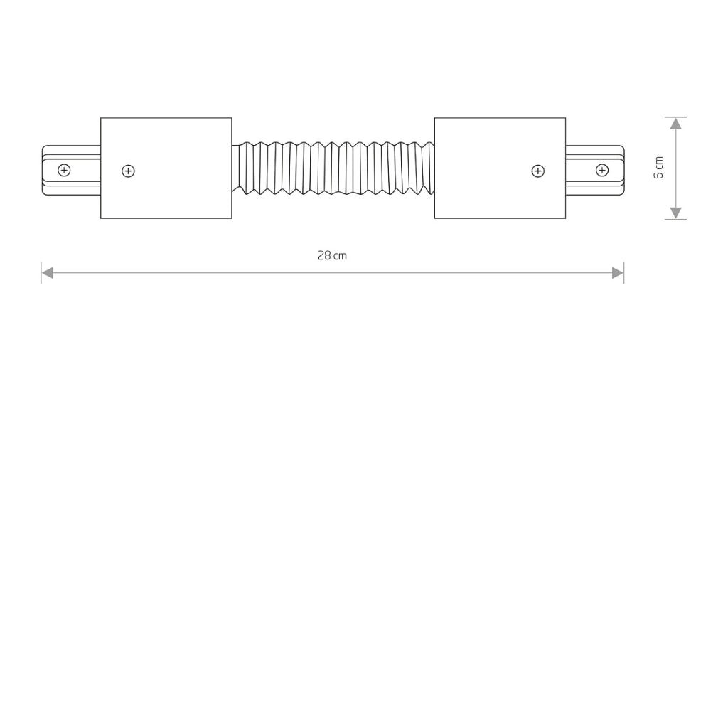 Connettore binario 1 circuito incasso flex bianco Nowodvorski 8384