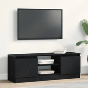 Mobile Porta TV Rovere Nero 102x30x36 cm in Legno Multistrato 862433