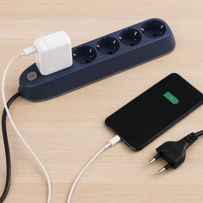 Multipresa bticino poker 3684gb 4 prese 2p+t cavo 1,5m