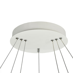 Lampada pendente Modern in Metallo Nola Bianco