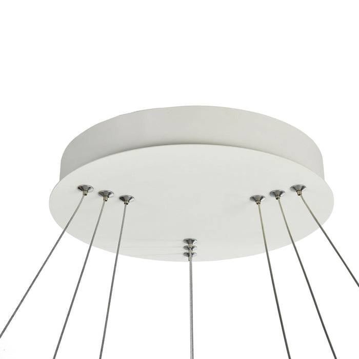 Lampada pendente Modern in Metallo Nola Bianco