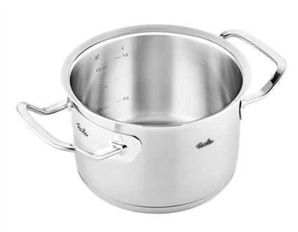 Fissler 084-128-16-000-0 Original-Profi Collection Pentola in Acciaio Inox 2.1 L Adatta a Tutti i Piani Cottura incluso Coperchio Metallico colore Argento