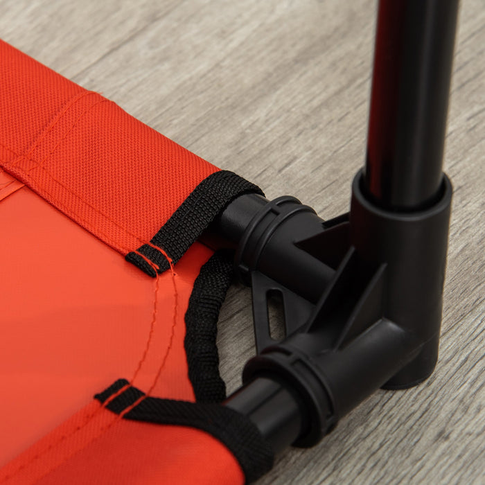 Lettino per Cani Grandi Rialzato con Tessuto a Rete 91,5x76,2x18 cm Peso Massimo 30kg Rosso