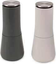 Set di macinazione di sale e pepe senza fuoriuscita - Lavorazione ceramica - Bianco/Grigio