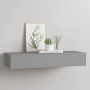 Scaffale con Cassetti da Parete Grigio 60x23,5x10 cm in MDF 330259