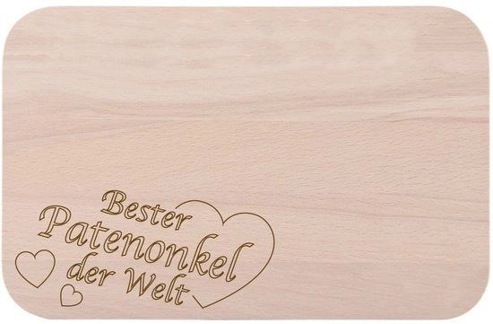 Scultura da colazione con incisione "Miglior nonno del mondo" come regalo - di legno - idea regalo ideale per compleanni o Natale