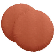 Cuscini per Seduta 2 pz | Cuscini per sedie Rosso Arancio ?60 x 21 cm