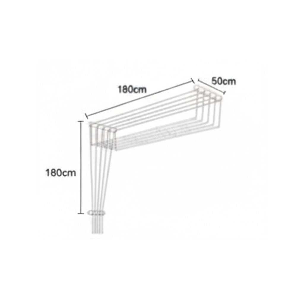 STENDIBIANCHERIA SOFFITTO PARETE INTERNO STENDINO ESTENSIBILE SALVASPAZIO 73208