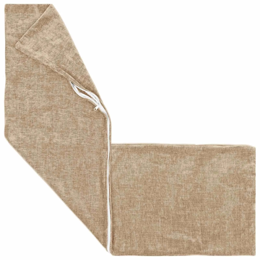 Federa 2 pz HEERLEN Tortora 40 x 145 cm Tessuto Chenille 908934