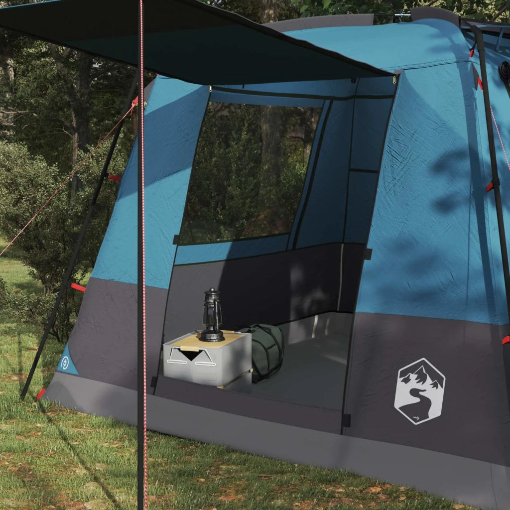 Tenda Party Blu 10 persone Poliestere 185T con rivestimento PU