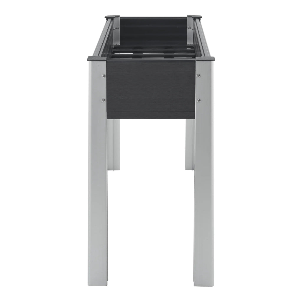 Orto rialzato con base in rete 100 x 40 x 75 cm grigio scuro 03_0008836