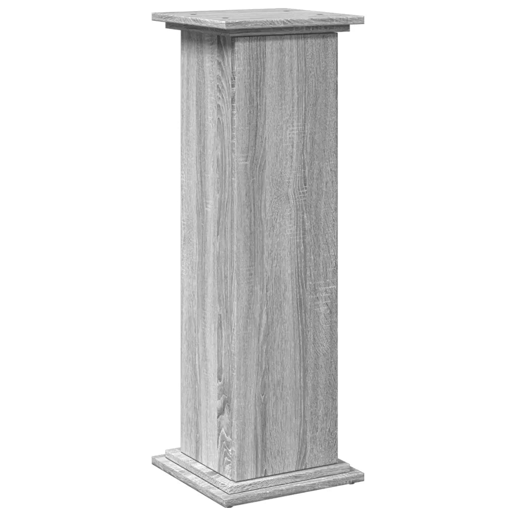 vidaXL Espositore con Portaoggetti Grigio Sonoma 31x30x90cm Truciolato