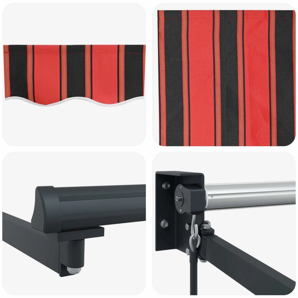Tenda retrattile Arancione, Nero e Giallo 3,5 x 2 m
