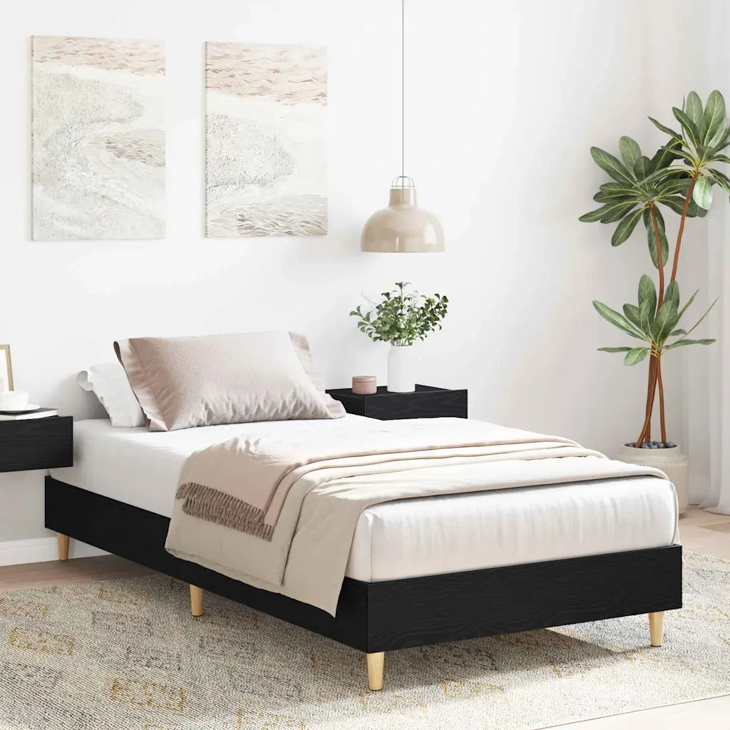 Struttura del letto Rovere Nero 193 x 78 x 25 cm 862865